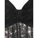 thumbnail image 4 of Vestido Cami Talla Extra Estampado Escote Pico Rosegal  Vestidos casuales de talla grande, 4 of 5