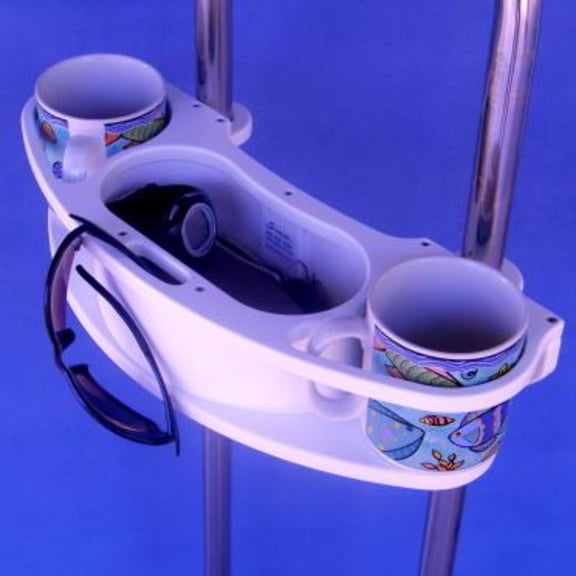 Boat Pedestal Organizer Permanently Mounted | V0027 Tubing Size: 1" x 9.5"