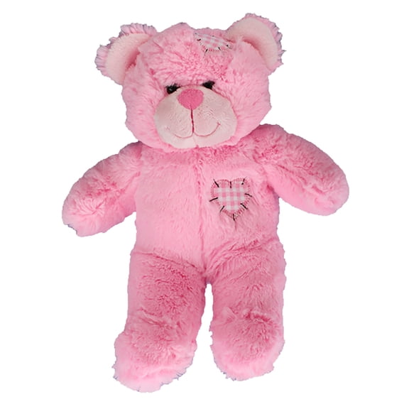 New Record Your Own Plush 8 inch Pink Patches Teddy Bear - Ready 2 Love in a Few Easy Steps