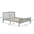 thumbnail image 5 of uhomepro Wood Queen Bed Frame for Kids Adults, Platform Bed Frame with Headboard and Footboard, Modern Queen Size Bed Frame with Wood Slats Support, Bedroom Furniture, No Box Spring Needed, Q17302, 5 of 11