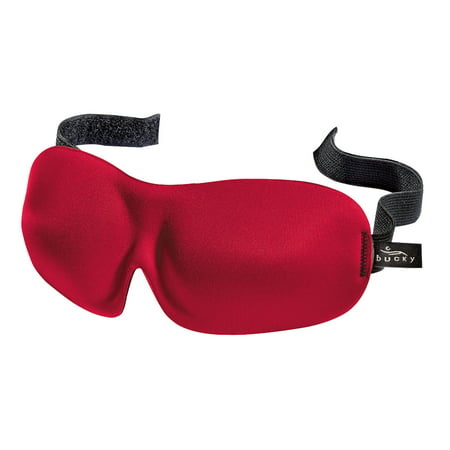 Bucky 40 Blinks Eye Mask for Travel & Sleep - Crimson