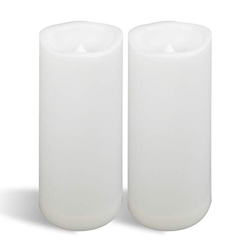 Large Outdoor Waterproof Battery, Flameless Outdoor Resin Candles With Timer