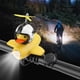 thumbnail image 3 of Timbre de bicicleta brillante Wdftyju pato amarillo pequeño recargable por USB 3 modos, 3 of 9