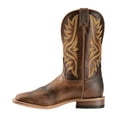 thumbnail image 3 of Tony Lama Men's Worn Goat Leather Americana Western Boot Broad Square Toe Tan 11 D(M) US, 3 of 7