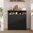 thumbnail image 2 of Veanerwood Double Tilt Out Trash Can Cabinet for 20 Gallon Garbage Can, Black, 2 of 8
