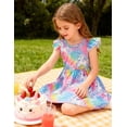 thumbnail image 6 of Lanbubble Toddler Girls Dress Summer Casual Sundress Ruffle Flutter Sleeveless Rainbow Unicorn Dresses 4-5 Years, 6 of 7