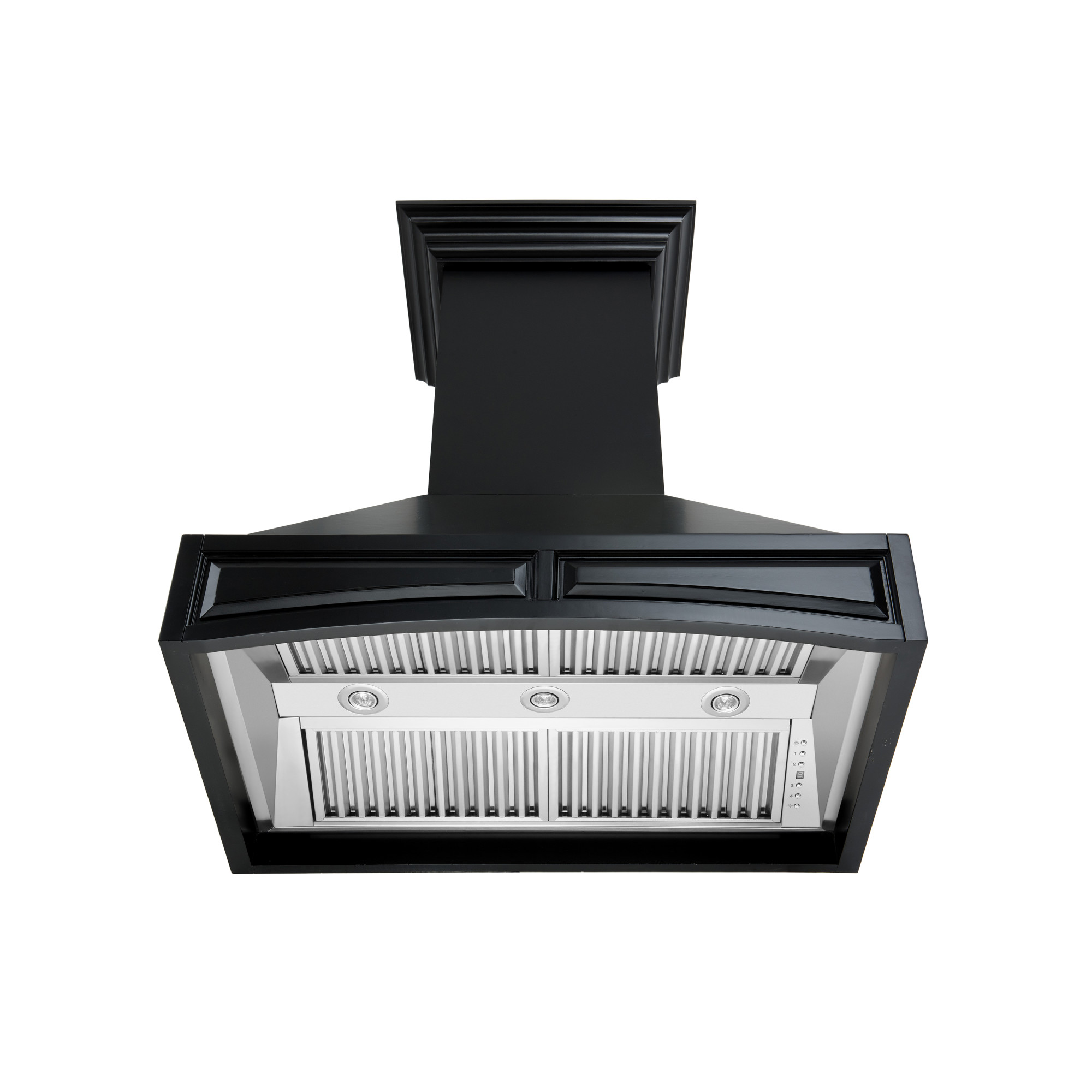 ZLINE 36 in. Wooden Wall Mount Range Hood in White - Includes Remote Motor