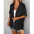thumbnail image 4 of Zeagoo Womens Lightweight Cardigan Short Sleeve Cardigans Open Front Beach Coverup, 4 of 4