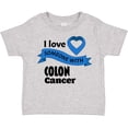 thumbnail image 3 of Inktastic I Love Someone with Colon Cancer blue heart ribbon Boys or Girls Toddler T-Shirt, 3 of 5