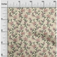 thumbnail image 2 of oneOone Cotton Silk Light Yellow Fabric Floral Retro Quilting Supplies Print Sewing Fabric By The Yard 42 Inch Wide, 2 of 5