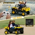 thumbnail image 6 of East doll 24V Ride on Dump Truck, Licensed Caterpillar 24 Volt Ride on Toy for Big Kids, 24V Power Ride Ons, 400W Powerful Wheels for Boys Girls, 2 Seater Ride on UTV Car, Aged 3-8Y, Yellow, 6 of 9