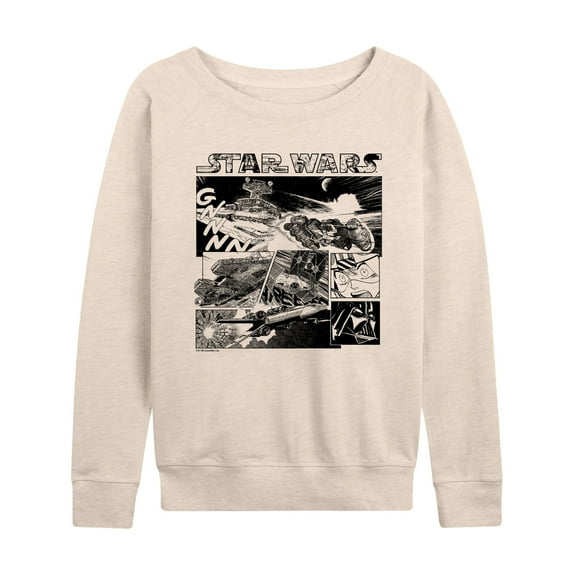 Star Wars - Comic Panel - Women's French Terry Pullover Sweatshirt