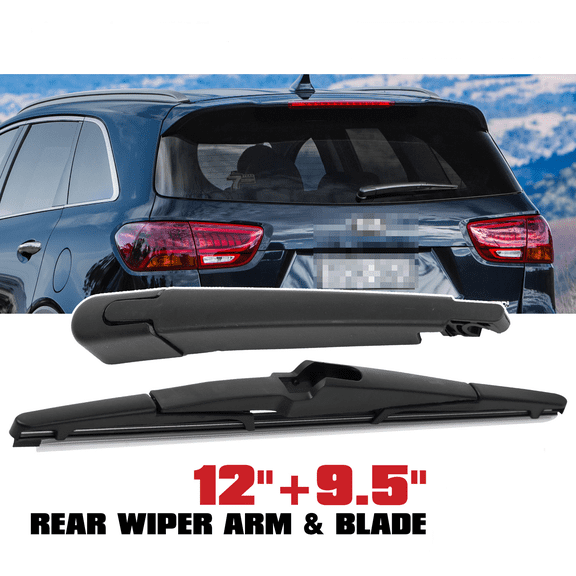 Rear Windshield Wiper Arm & Blade Set 12" 9.5" Compatible With Kia Sorento 2016-2020