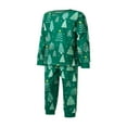 thumbnail image 3 of Family Matching Clothes Christmas Sleepwear  Tree Print Tops Trousers Baby Romper Pajamas Set, 3 of 7