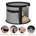 thumbnail image 3 of Deago 2 Pack Large Clear Hat Storage Boxes, Foldable Round Cowboy Hat Organizer for Closet, Wide Brims Hat Case with Carrying Handles, Hat Bag (Gray), 3 of 8