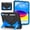 Black-Blue, variant on Case for iPad (A16) 11th Generation / 10th Generation 10.9-inch Shockproof Cover w Stand & Shoulder Strap