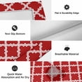 thumbnail image 6 of Outdoor Rug 3x5 ft Moroccan Pattern Outdoor Large Area Rug Non Slip Rubber Geometric Trellis Red Front Door Mat RV Rug Camping Carpet Patio Outdoor Rugs for Backyard Balcony Deck Porch Indoor, 6 of 9