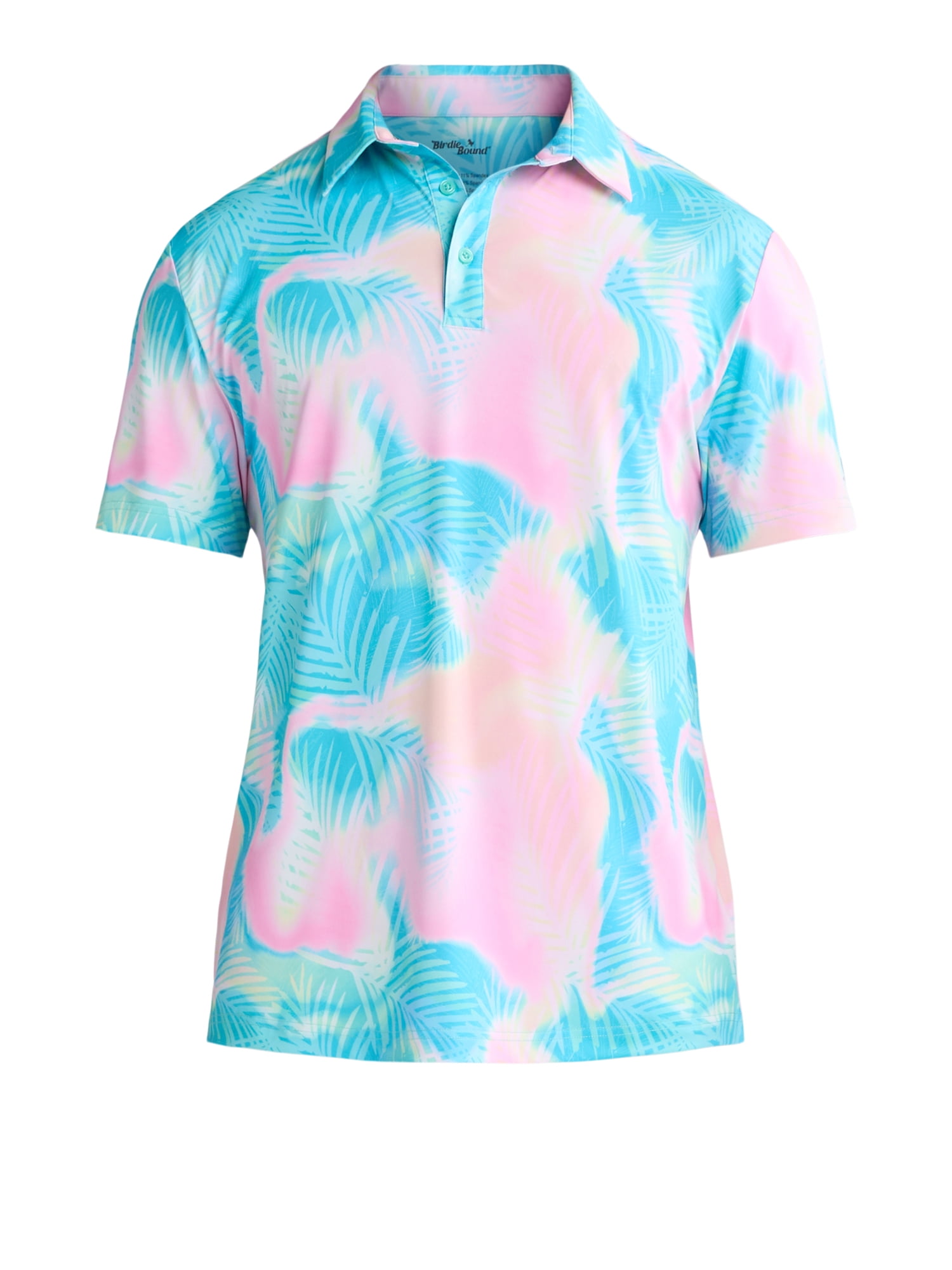 Birdie Bound Men's & Big Men's Novelty Print Golf Polo, Sizes S-5XL