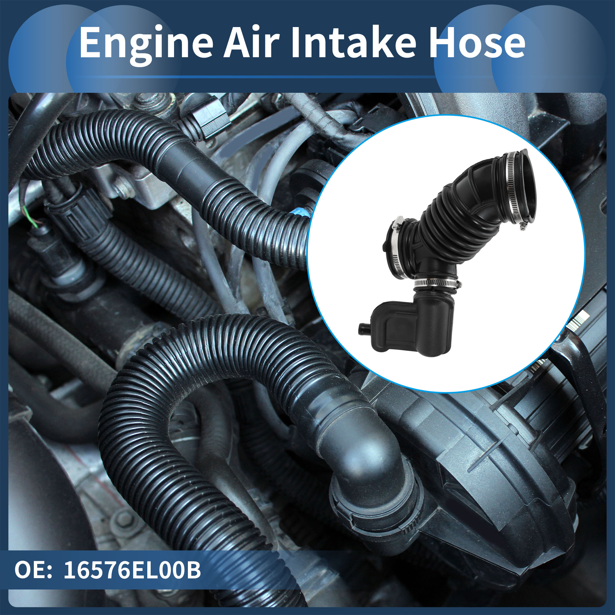 Unique Bargains Engine Air Intake Hose for Nissan NV200 2013-2021 L4 2.0L and Versa 2