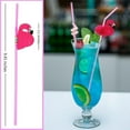 thumbnail image 2 of GoXteam 100 Pink Flamingo Drinking Straws, Hawaiian Beach Cocktail Luau Party Decorations Supplies, 2 of 7
