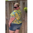 thumbnail image 3 of CASSIE LIZ Plus Size Tops Summer Short Sleeve Lemon Shirts Womens Blouses Cute Ladies V Neck Tee Tunic Dressy Pullover XL 14W 16W, 3 of 6