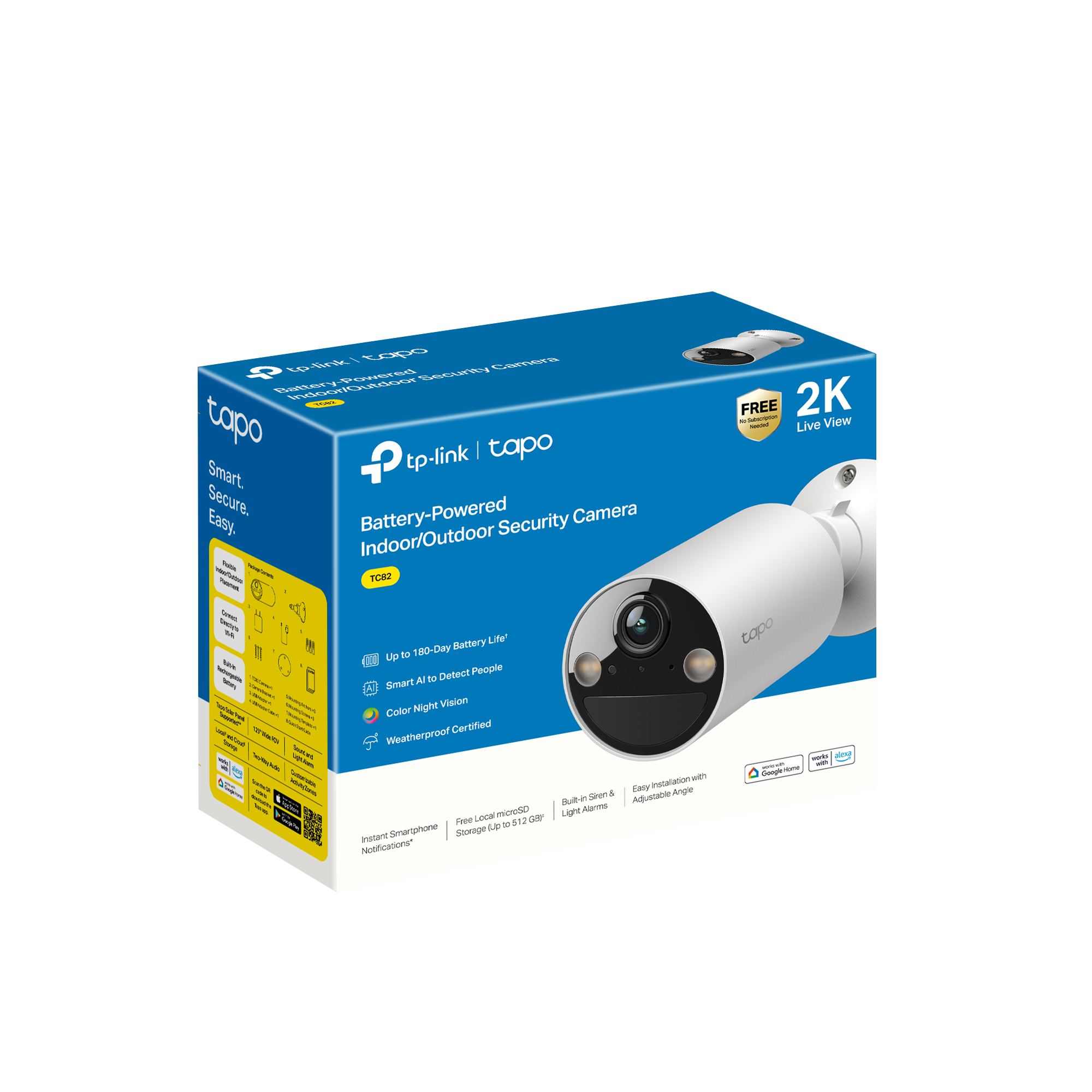 TP-Link Tapo TC82 2K Wireless Security Camera, Battery photo 2