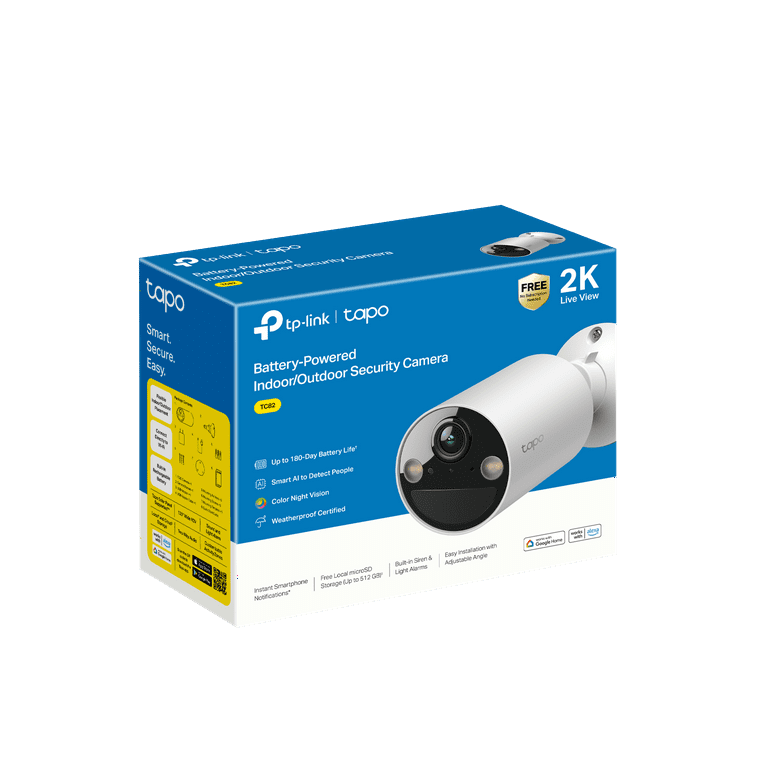 TP-Link Tapo Wireless Indoor/Outdoor 2K Security Camera