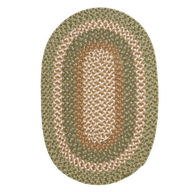 Colonial Mills PatternMade Braided Green Area Rug 12x12