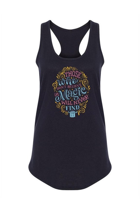 Believe In Magic Racerback Tank Women -Image by Shutterstock, Female Medium