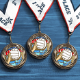 thumbnail image 4 of All Quality Water Polo Wreath Tournament Competition Design Medals - 1st, 2nd, 3rd Place - 1 Pack (3 Medals), 4 of 5