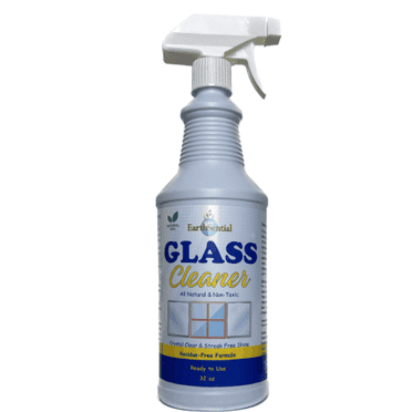 Glass Cleaner with Trigger Spray All Natural by Earthsential Streak Free