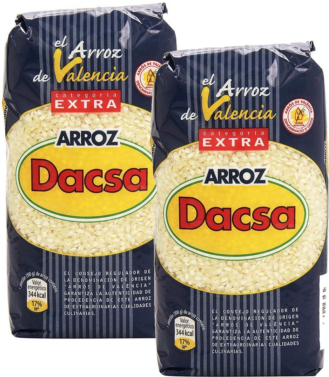 Dacsa Round Rice (70.4 oz Total) - 2 Bags of 2.2 lbs