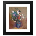 thumbnail image 2 of Odilon Redon 12x14 Black Modern Framed Museum Art Print Titled - Bouquet of Flowers (ca. 1900-1905), 2 of 5
