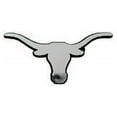 thumbnail image 2 of Fanmats 60321 Texas Longhorns Molded Chrome Plastic Emblem Longhorn Primary Logo, 2 of 2