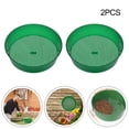 thumbnail image 1 of 2 Pcs Tamis de Jardin Compost Sol Sable Pierre Verte Maille Tamis de Sol Petit Gravier, 1 of 9