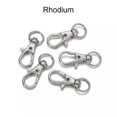 thumbnail image 1 of Lote de 10 unidades de ganchos de cierre de langosta giratoria, llavero dividido, Conector de anillo para bolso, cinturón, cadenas de perro, accesorios de fabricación de joyería DIY, 1 of 4