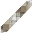 thumbnail image 2 of SKYSONIC Table Cloth Runner Brown White Plaid Tartan Table Runners 13x70in for Kitchen Dinner Table Party Holidays, 2 of 3