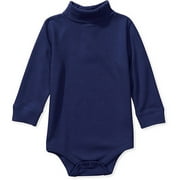 L/s Solid Turtleneck Creeper