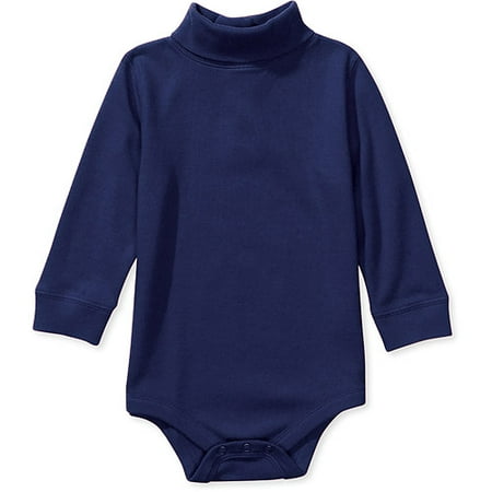 L/s Solid Turtleneck Creeper