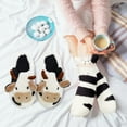 thumbnail image 7 of Women Fuzzy Slippers Soft Cow Slippers Kawaii Slippers Cow Animal Slippers Cute Slippers 3D Animal Winter Warm Slipper Socks Non Skid House Slippers, 7 of 7