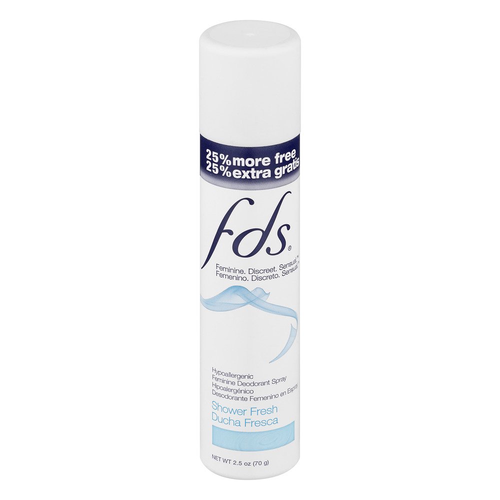 FDS Feminine Deodorant Spray Shower Fresh, 2.5 Oz
