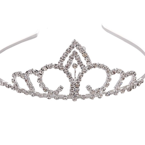 ATTOE Shiny Women Princess Bridal Crown Wedding Crystal Crown Headwear Hair Jewelry Accessories-5478