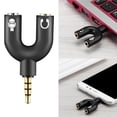 thumbnail image 1 of Adaptador De Auriculares De Audio Estéreo De 3,5 Mm Divisor De Conector De Auriculares 1 Macho A 2 Auriculares Hembra Con Micrófono Separado Para Tabletas De Pc Con Teléfono Inteligente Sweethay EL013097-00, 1 of 6