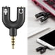 thumbnail image 1 of Adaptador De Auriculares De Audio Estéreo De 3,5 Mm Divisor De Conector De Auriculares 1 Macho A 2 Auriculares Hembra Con Micrófono Separado Para Tabletas De Pc Con Teléfono Inteligente Monstrate EL013097-00, 1 of 6