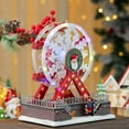 thumbnail image 6 of PuSpu Christmas Desktop Ornaments Christmas Glowing Music Ferris Wheel Christmas Ornaments Decoration Supplies, 6 of 10