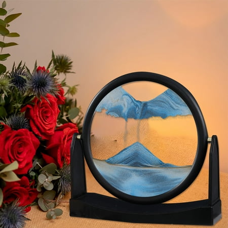

Black and Friday Deals Dealovy Flowing Sand Painting Creative Art Sand Painting Living Room Ornaments Bedroom Desktop Decorative Ornaments Hourglass Painting Gift (5ML)