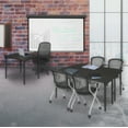 thumbnail image 2 of Regency Kee 66 x 24 in. Folding Training Seminar Table- Ash Grey Top, Black Legs, 2 of 8