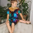 thumbnail image 4 of Balery Vibrant Rainbow Butterfly A Conjunto de Pijama Infantil de Manga Corta con Estampado – Ropa de Dormir de Algodón Suave-4X-Large, 4 of 6