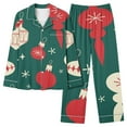 thumbnail image 5 of Xihbxyly Christmas Pajamas for Women, Women's Christmas Printed Pajama Set for Daily Home Wear Two-Piece Pajama Set with Pocket, 5 of 6