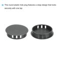 thumbnail image 4 of Uxcell 64PCS 40mm Tapones de Agujero de Plástico Gris Oscuro, Tapas de Agujero de Panel Tipo Flush, 4 of 6
